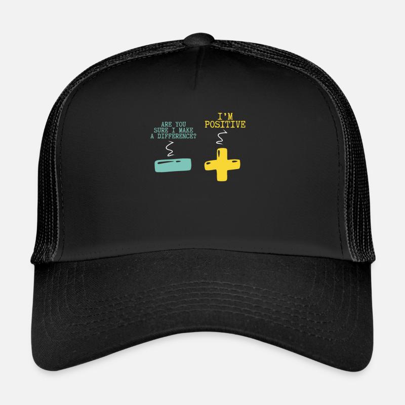 Mathématiques positives et négatives Casquette trucker 
