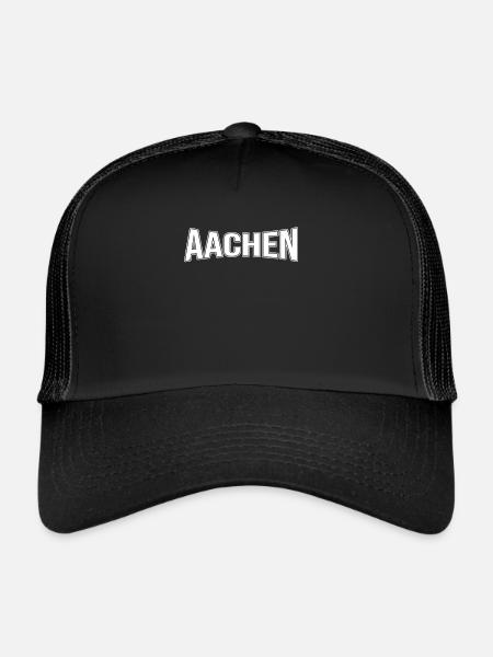 Aix-la-Chapelle - Casquette trucker  - noir/noir - Devant
