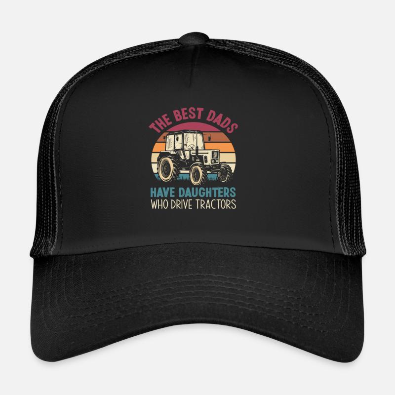 Bauern Traktor Papa Tochter Geschenk Trucker Cap