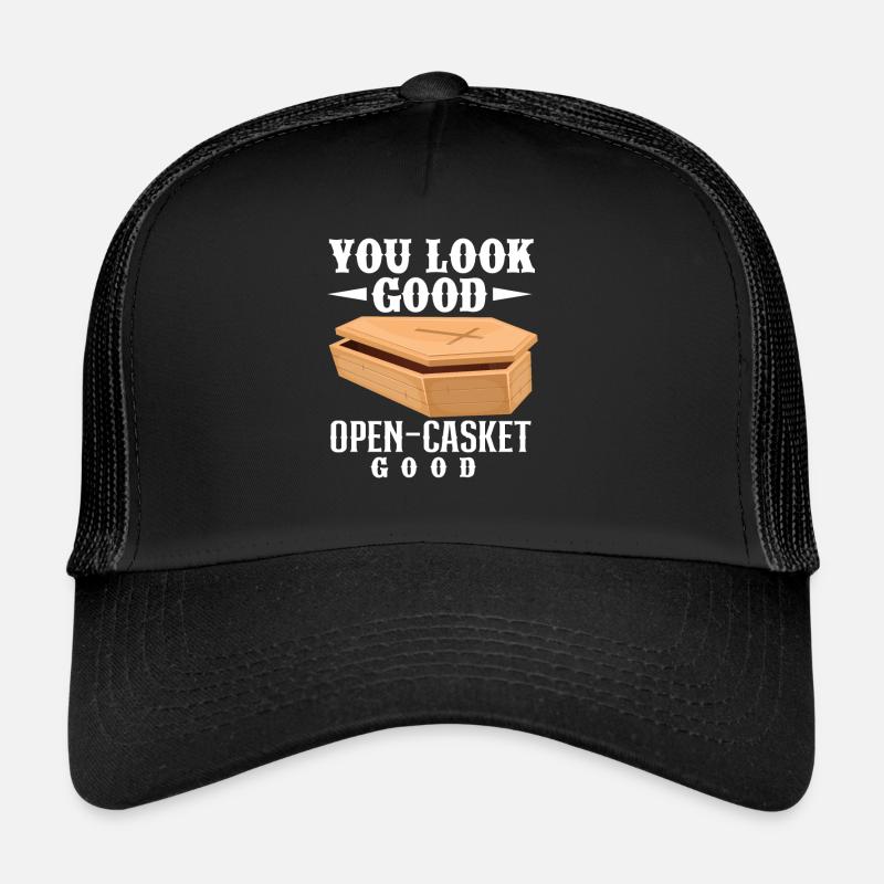 Undertaker Mortician - Casquette trucker  - noir/noir