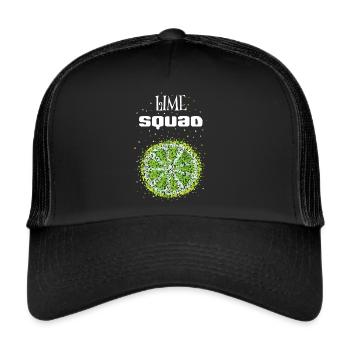 Remplacement du costume de chaux Carnaval Confettis - Casquette trucker  - noir/noir - Devant