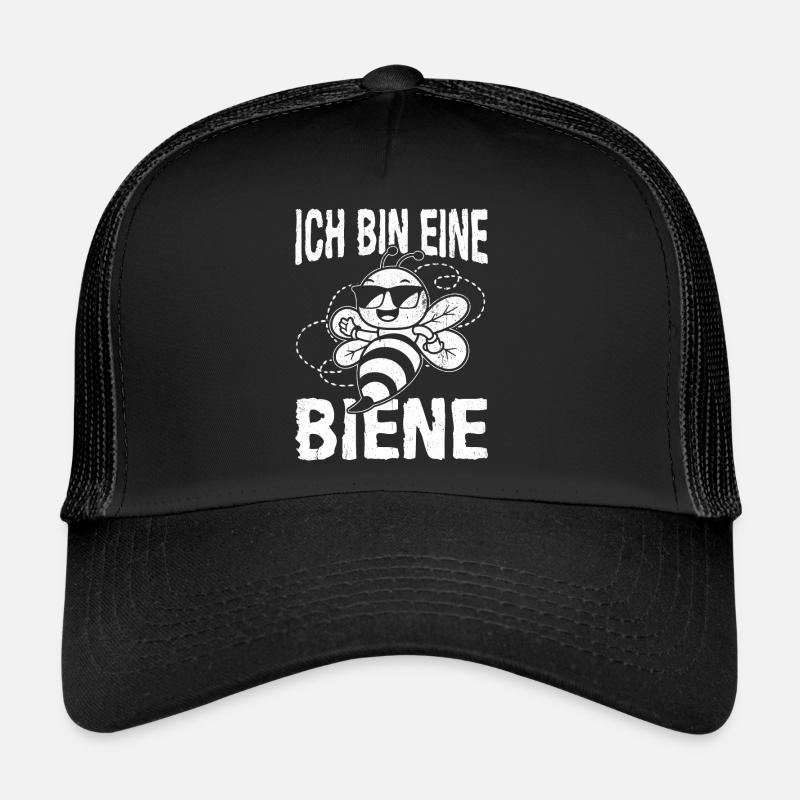 Ich Bin Eine Biene Imker Biene Bienenflüsterer Ges - Trucker Cap - Schwarz/Schwarz