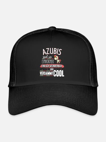 Azubis sind wie Einhörner - Trucker Cap - Schwarz/Schwarz