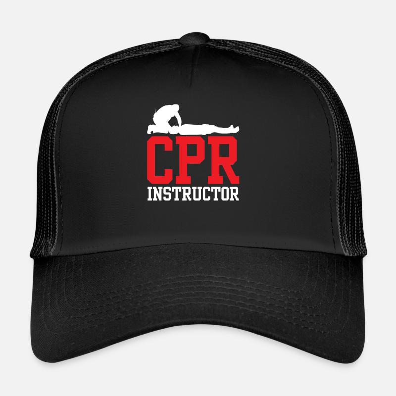 Responsable de cours de secourisme Enseignant Mesures immédiates Casquette trucker 