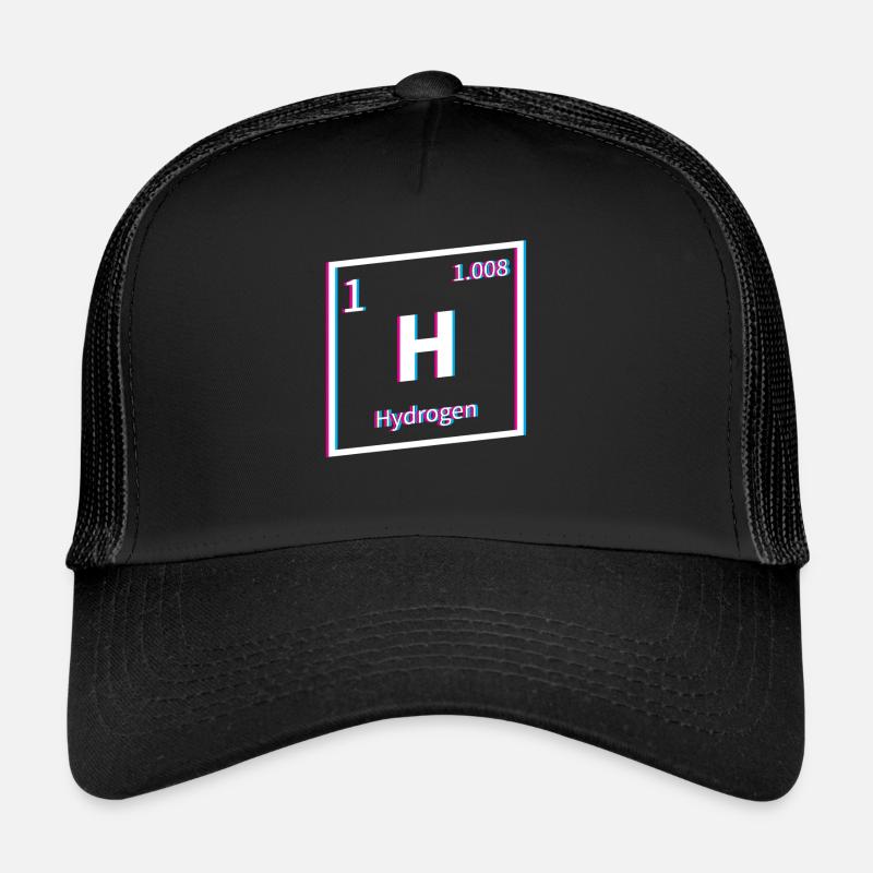 Hydrogen Energy Hydrogen Element Trucker Cap
