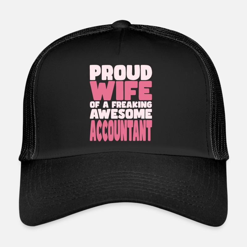 Fière épouse d’un sacré bon comptable Casquette trucker 