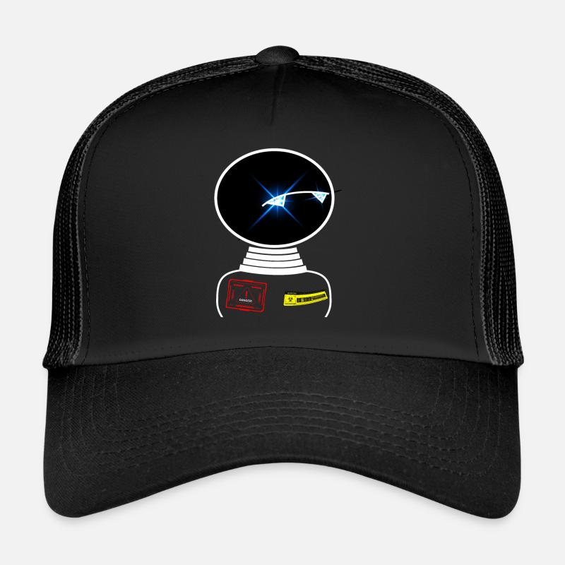 Robot Space Space observes warning sign Trucker Cap