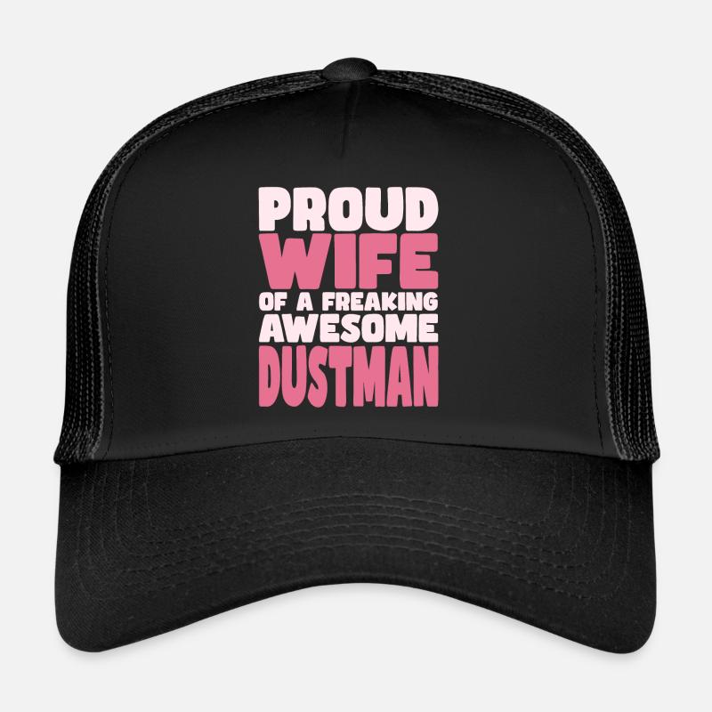 Stolze Ehefrau Eines Verdammt Guten Müllmanns Trucker Cap