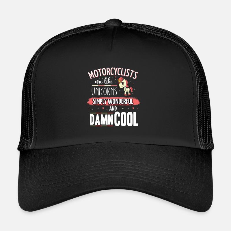 Motorcyclists are like unicorns motorcycle Trucker Cap