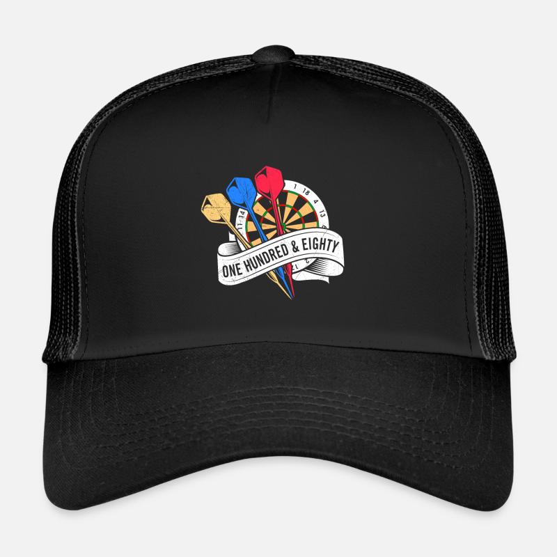 180 en fléchettes 180 fléchettes Fléchettes Vol 180 Fléchettes Casquette trucker 