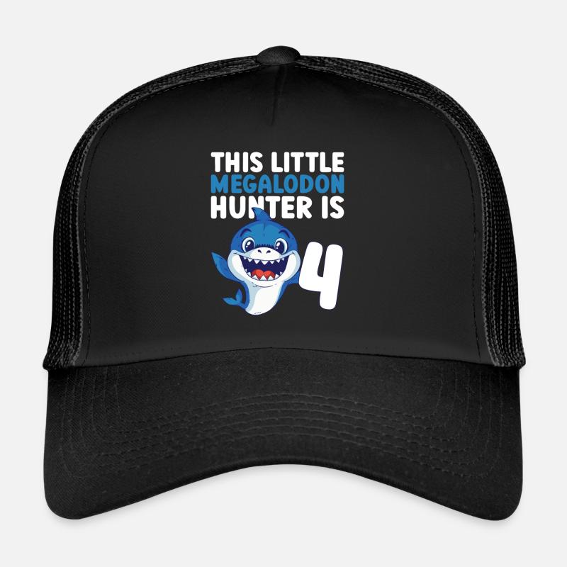 Ce petit chasseur de mégalodon a 4 ans - Casquette trucker 