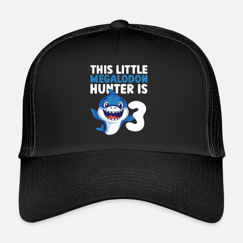 Ce petit chasseur de mégalodon a 3 ans - Casquette trucker 