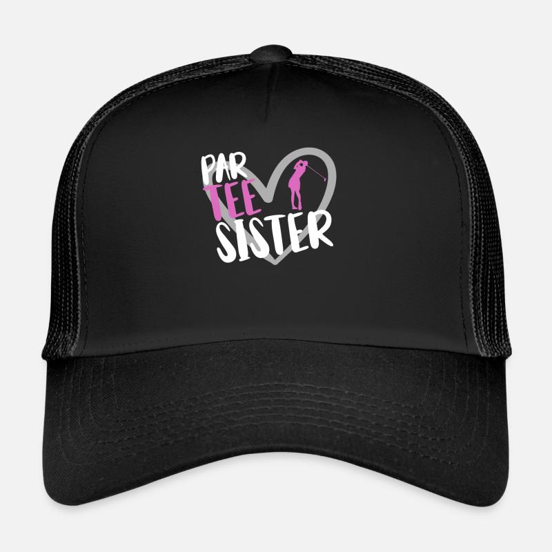 Golf Player Saying Gift Idea - Trucker Cap - black/black