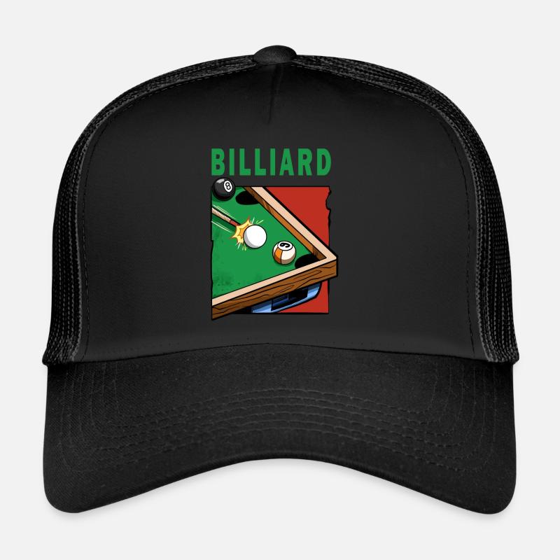 Billiard Billiard Table Billiard Player Trucker Cap