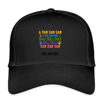 Erzieher Spruch - Trucker Cap - Schwarz/Schwarz - Vorne