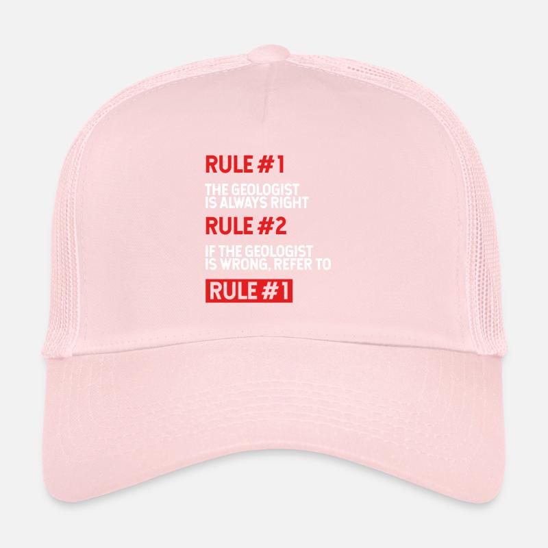Règles du géologue Casquette trucker 
