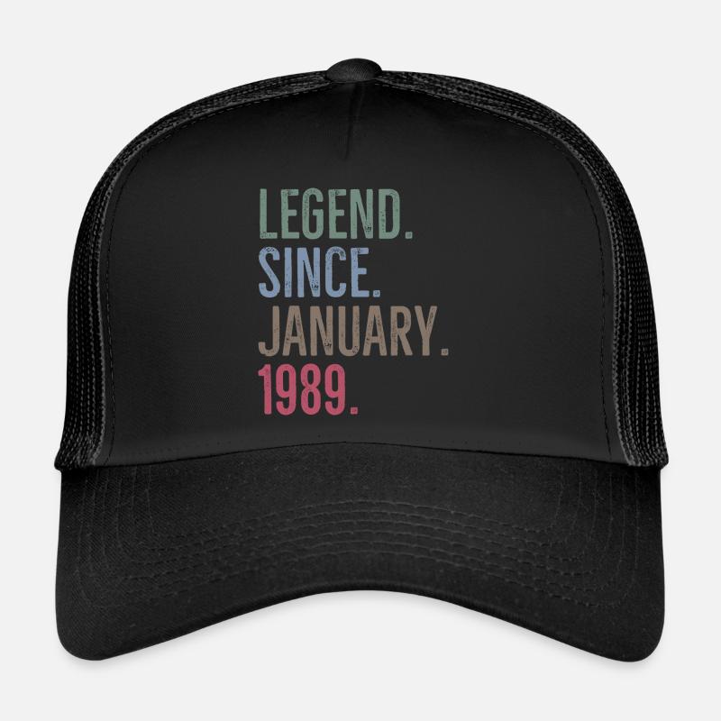Légende depuis janvier 1989 Casquette trucker 