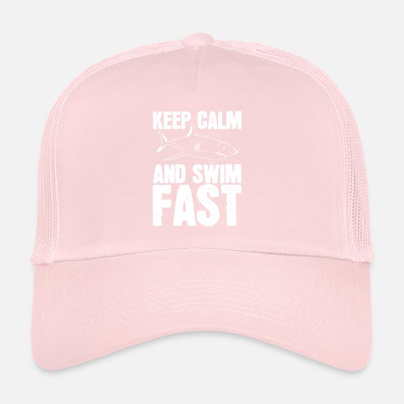 Restez calme et nagez Casquette trucker 