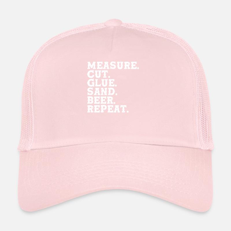 Mesure du collage de coupe Casquette trucker 