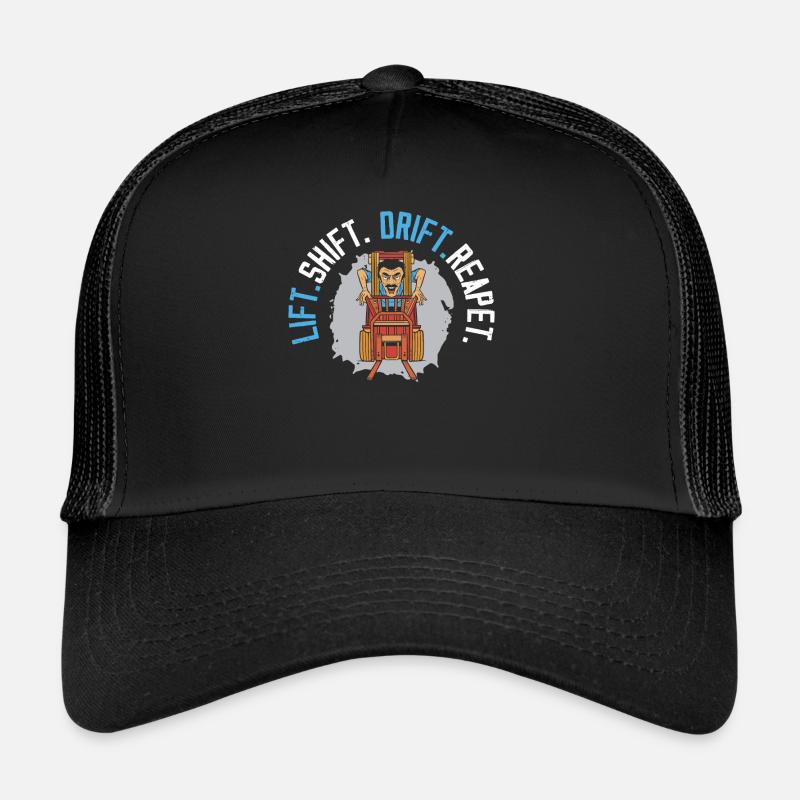 Lift Shift Drift Repeat Gabelstapler Fahrer Lager Trucker Cap