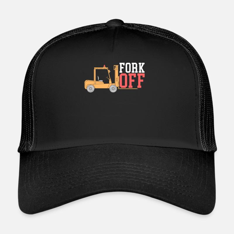 Fork Off Forklift Operator Job Warehouse Worker Trucker Cap