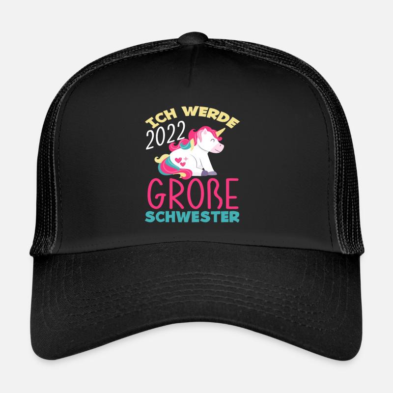 Einhorn Ich Werde Große Schwester 2022 Trucker Cap
