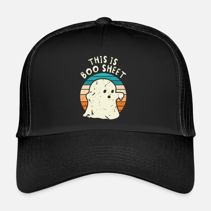 This is Boo Sheet Trucker Cap
