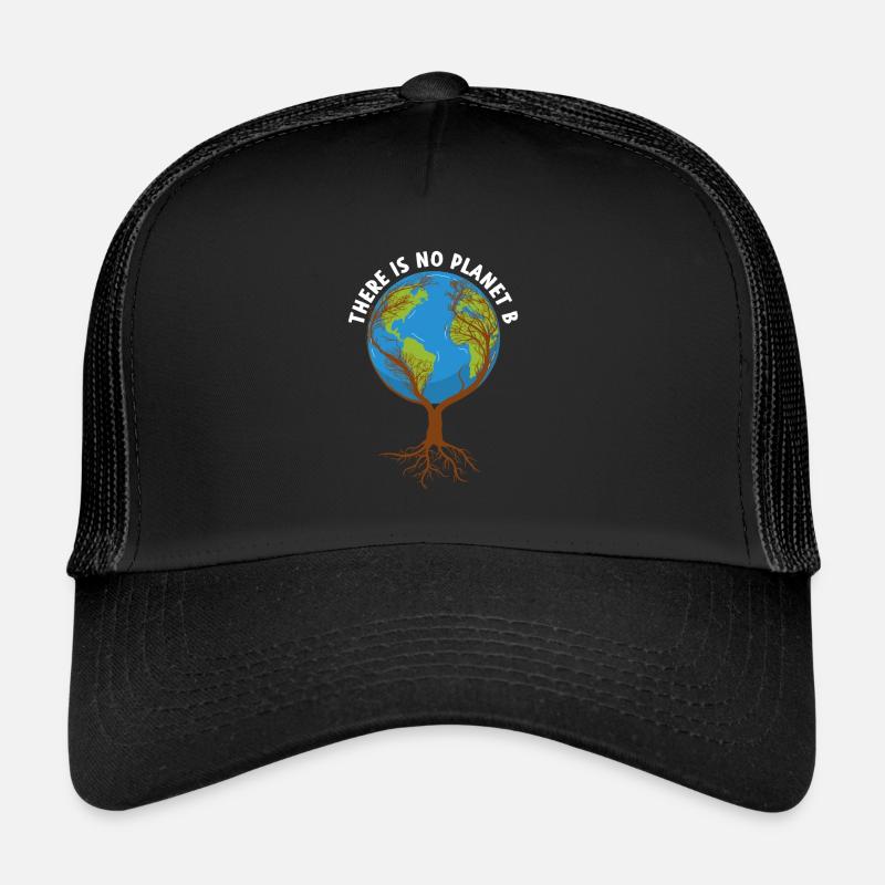 Il n’y a pas de planète B Protection de l’environnement - Casquette trucker  - noir/noir