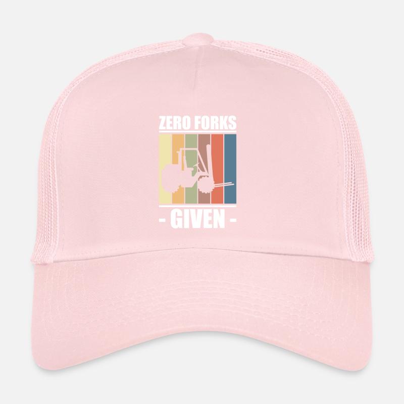 Zero Forks Given Gabelstapler Shirt Geschenk Trucker Cap