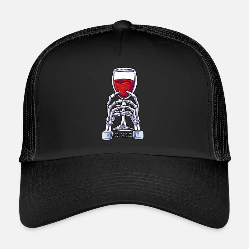 Squelette de vin Casquette trucker 