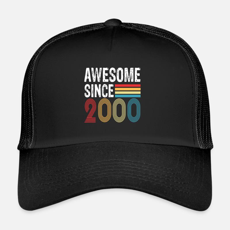 Awesome Since 2000 Birthday 2000 Vintage 2000 Trucker Cap