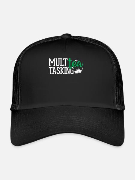 Amateur de thé - Multea Tasking - Casquette trucker  - noir/noir - Devant