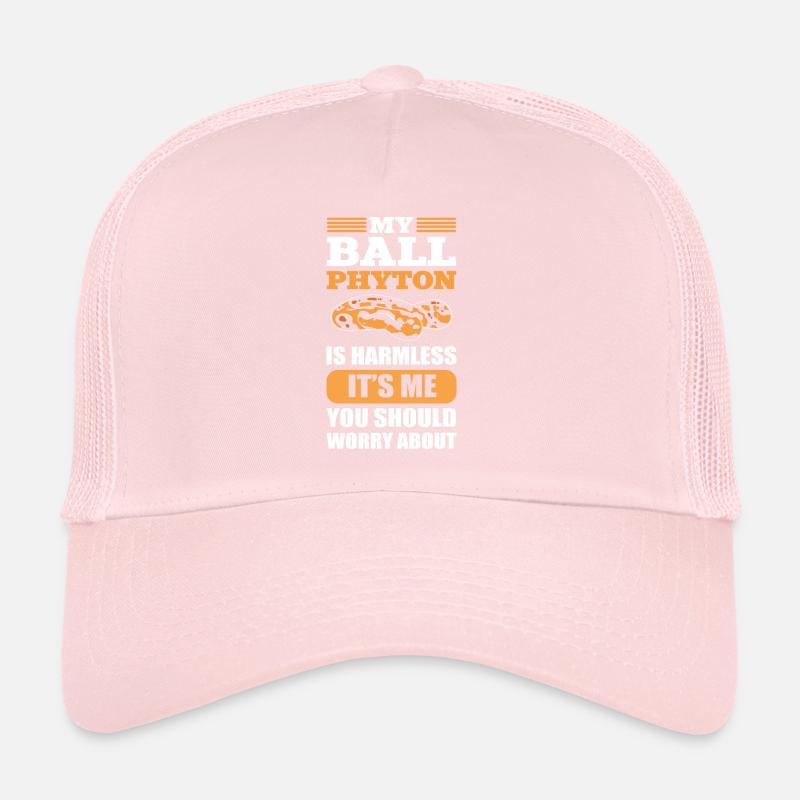 My Python Is Harmless Reptile Exotic Pet Serpent Trucker Cap