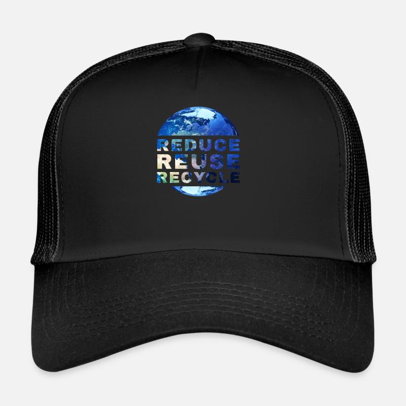 Réduire le recyclage de la réutilisation des déchets dangereux Casquette trucker 