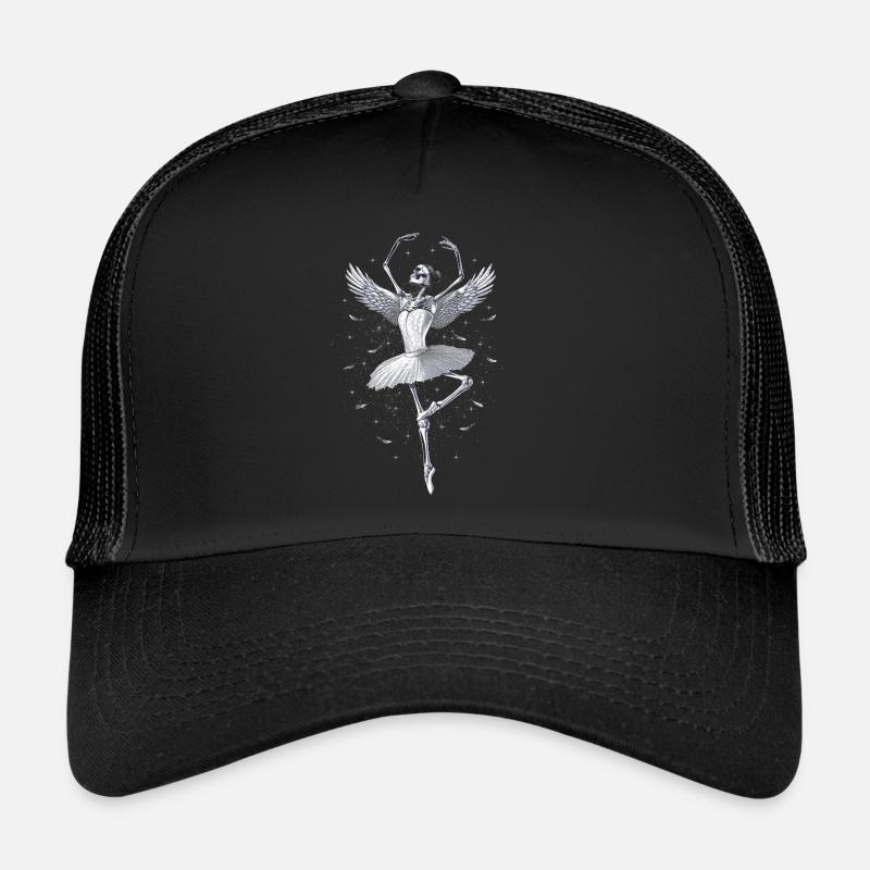 Skeleton Ballerina Trucker Cap