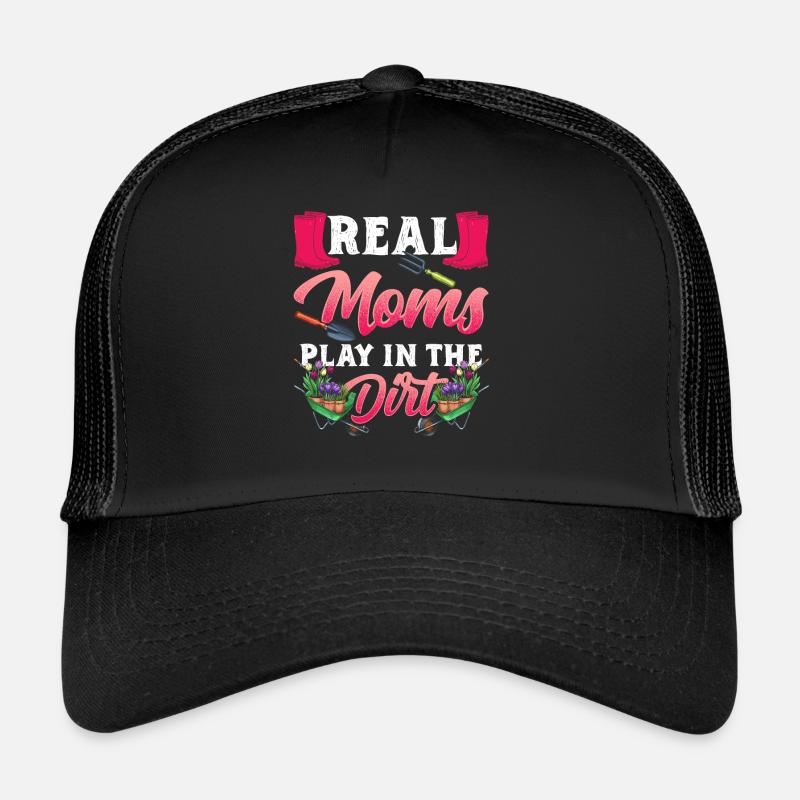 Echte Mütter Spielen Im Dreck Garten Mutter Mama Trucker Cap