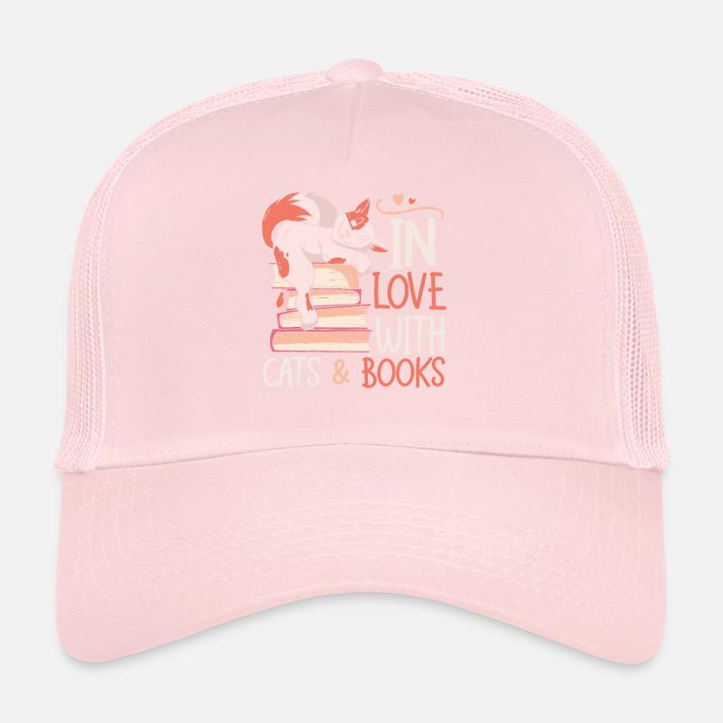 Cat Book Lovers Read Books Trucker Cap