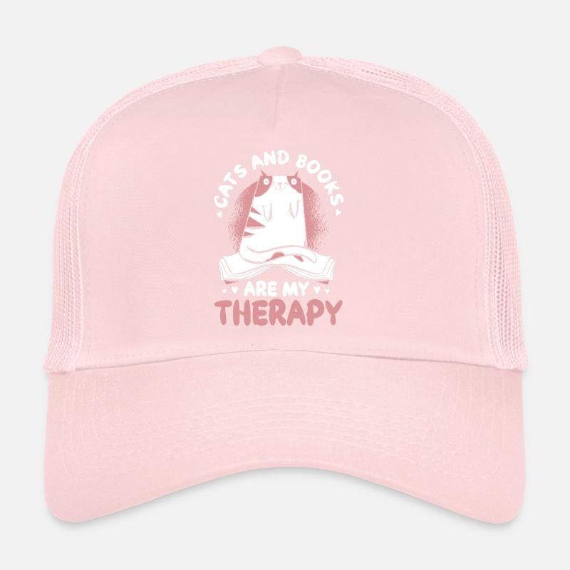 Cat Book Lovers Read Books Trucker Cap