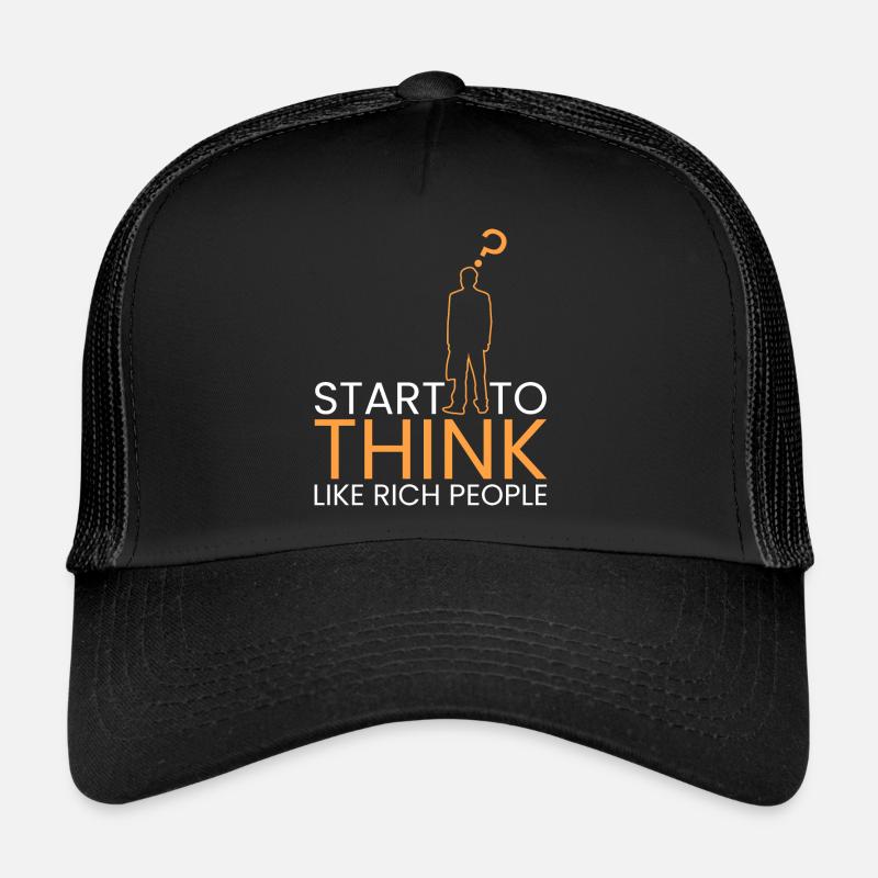 commencer à penser comme des gens riches Casquette trucker 