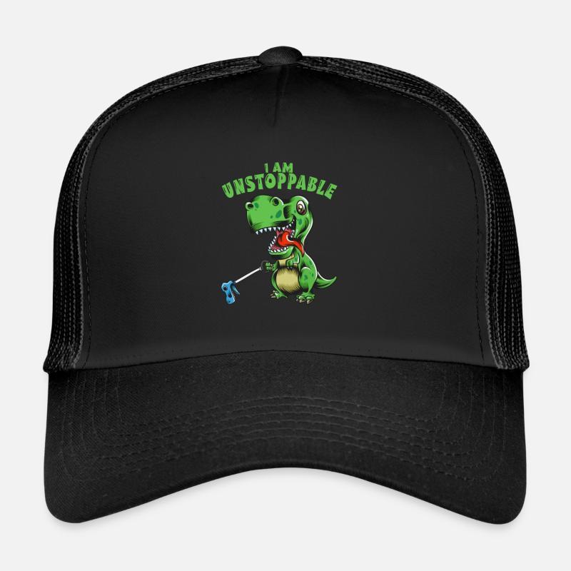 I Am Unstoppable Dino Fan T Rex Kinder Dinosaurier Trucker Cap