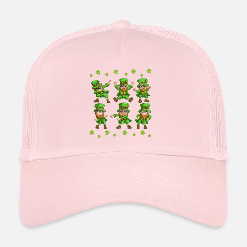 Dabbing Dancing Leprechaun Irlande Fête de la Saint-Patrick Casquette trucker 