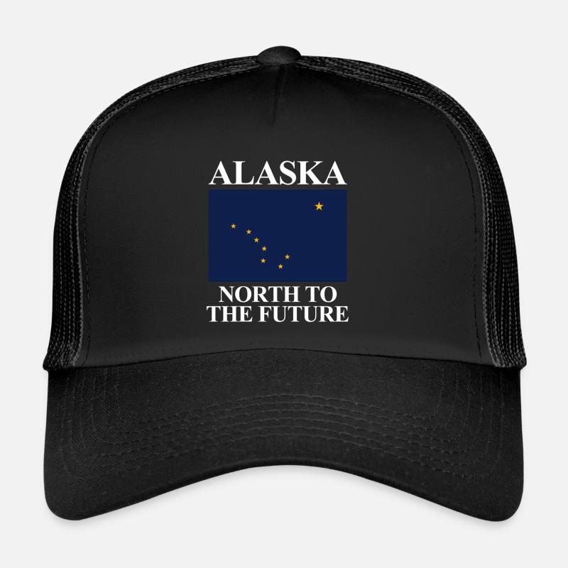 Alaska - Casquette trucker - noir/noir