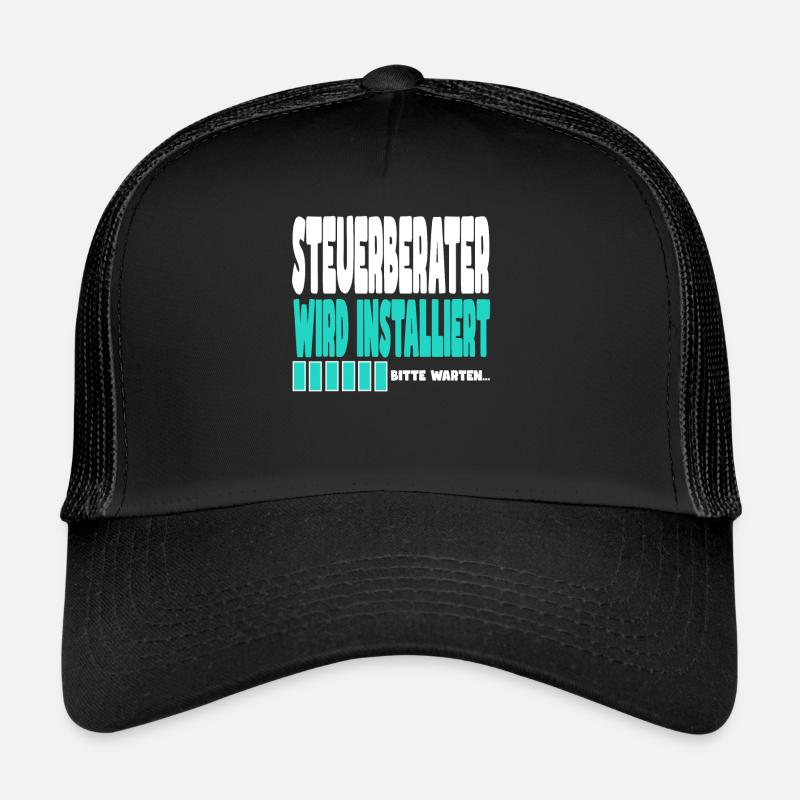Steuerberater wird installiert - Trucker Cap - Schwarz/Schwarz
