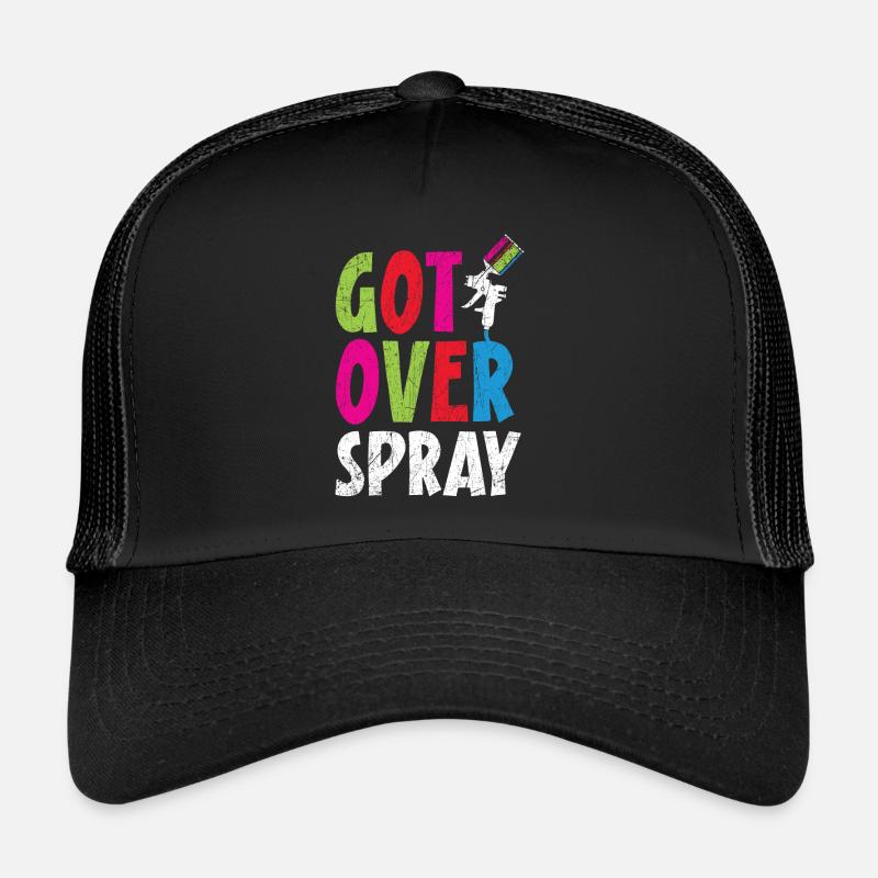 Got Over Spray Car Detailing Auto Body Painter Casquette trucker 