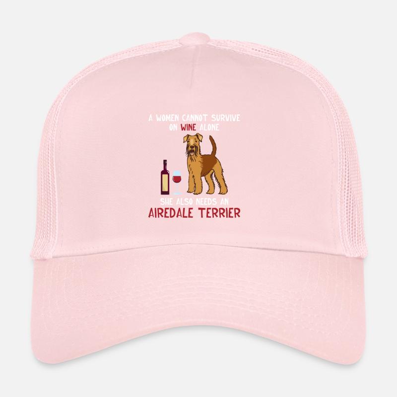 Airedale Terrier Dog Trucker Cap