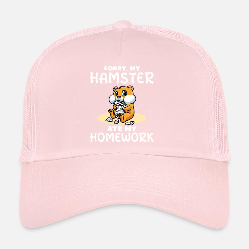Hamster Homework Students Trucker Cap