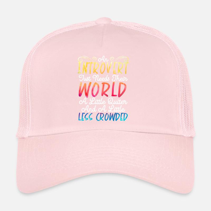 Introvert Personality Introversion Introverted Trucker Cap