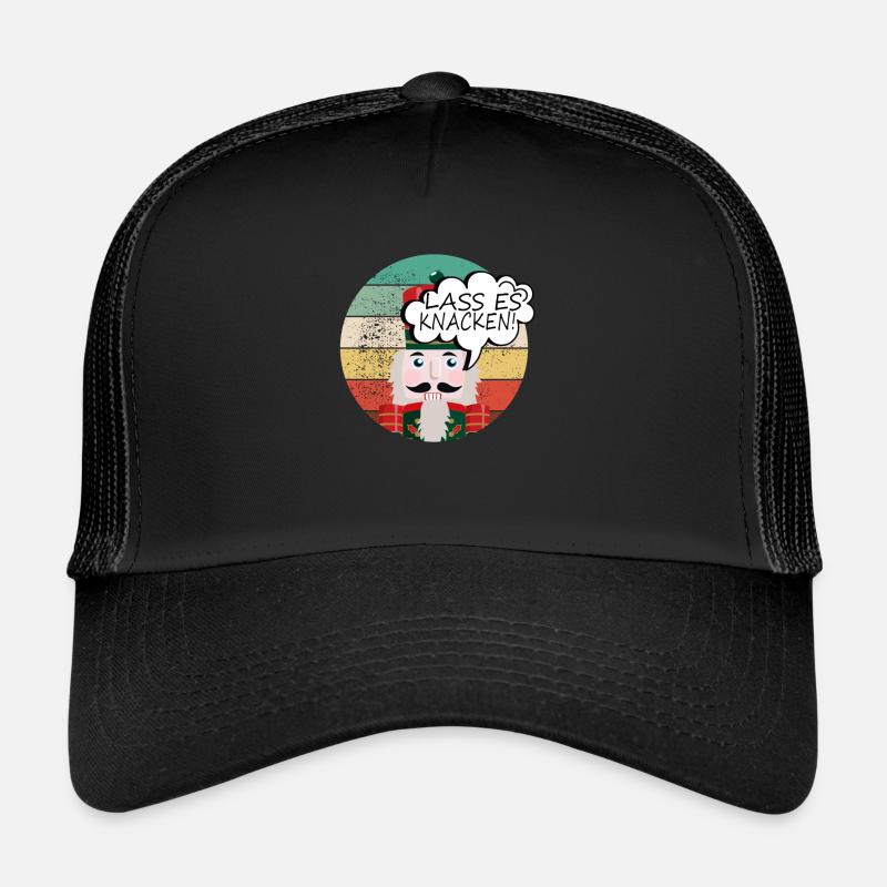 Nussknacker Weihnachten Weihnachtsgeschenk - Trucker Cap - Schwarz/Schwarz
