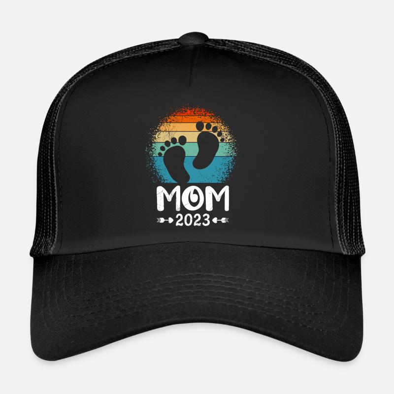 Maman 2023 Mère enceinte Grossesse Casquette trucker 