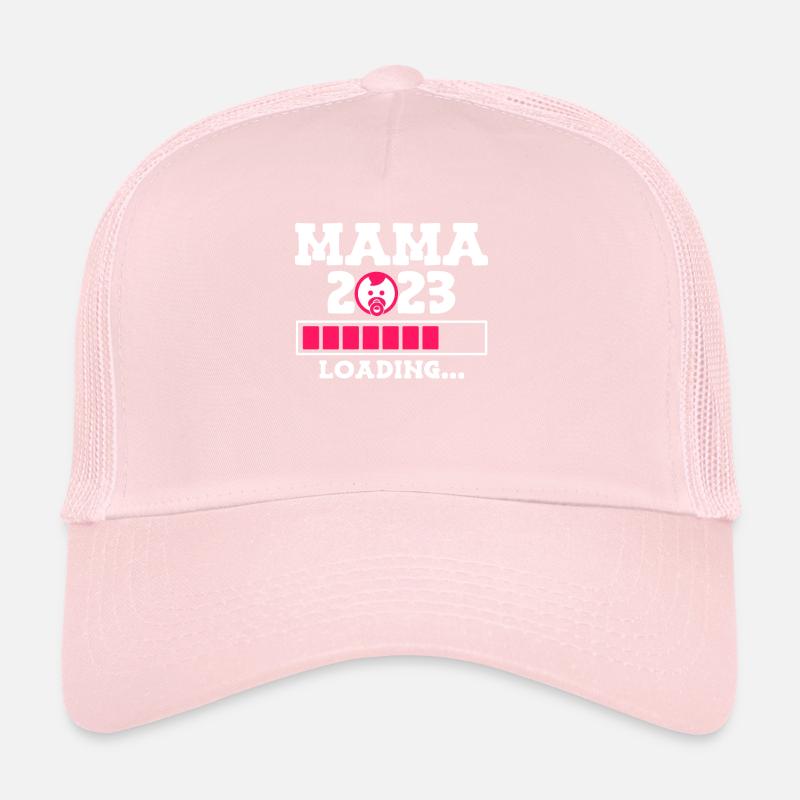 Maman 2023 Bébé charge Enceinte avec Fille Casquette trucker 